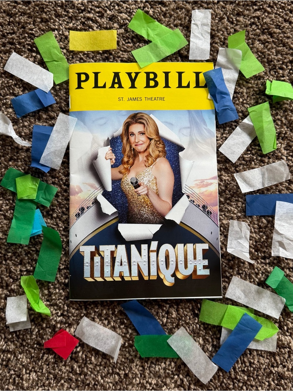 Titanique Broadway Playbill + Confetti